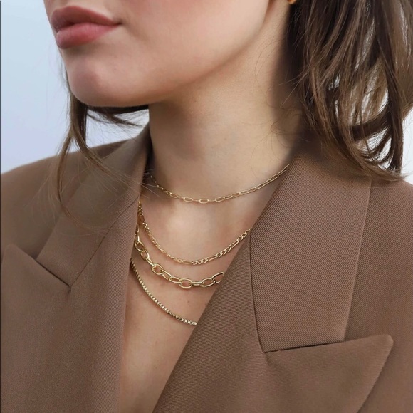 Machete Petite Oval Link 16-Inch Layering Necklace in 14K Gold Vermeil - Picture 11 of 11